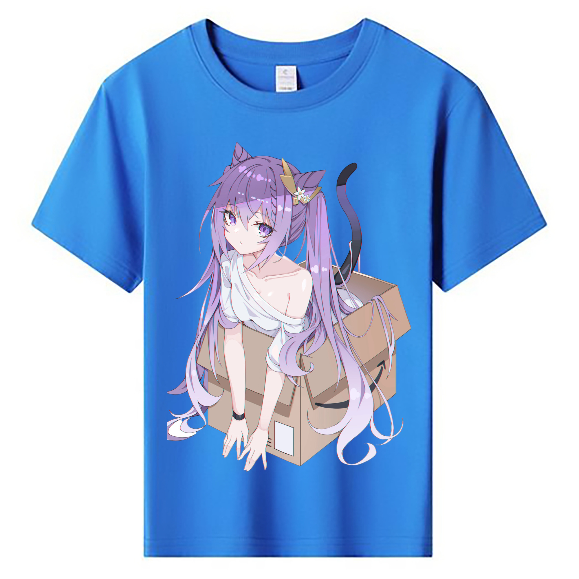 げんし神 刻晴 こくせい genshin Kokusei 綿100％キッズTシャツ（フロントプリント）